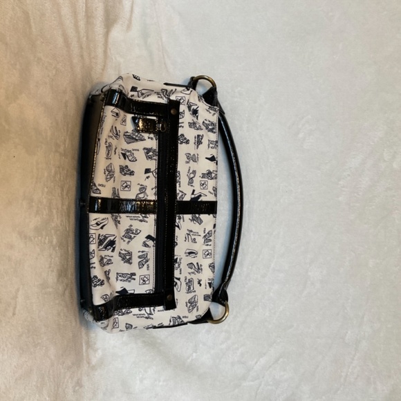 Used Donald J Pliner black & white fashion bag - Picture 4 of 7